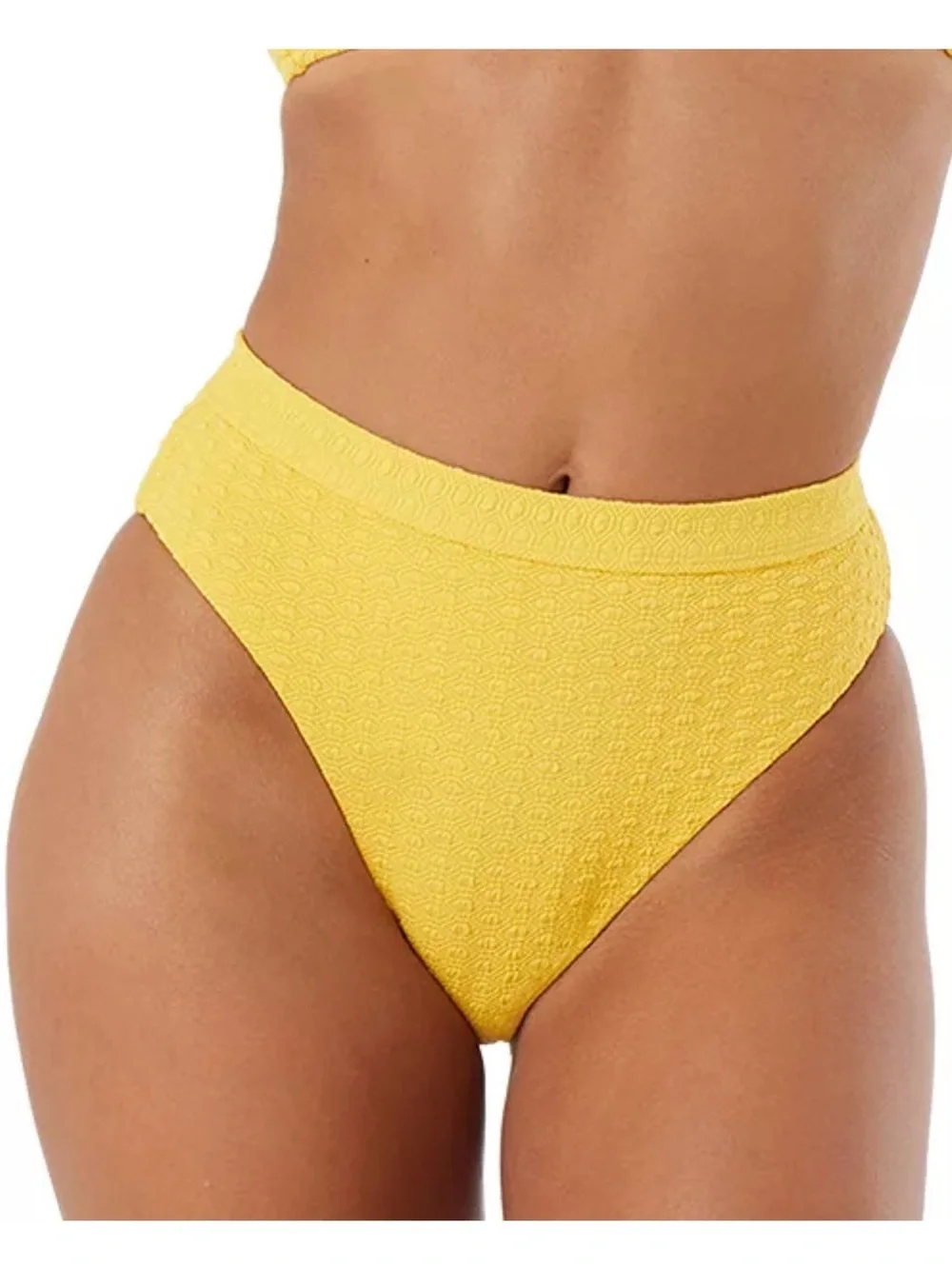 New Roxy Juniors' Haleiwa Banded High-Waist Bikini Bottoms